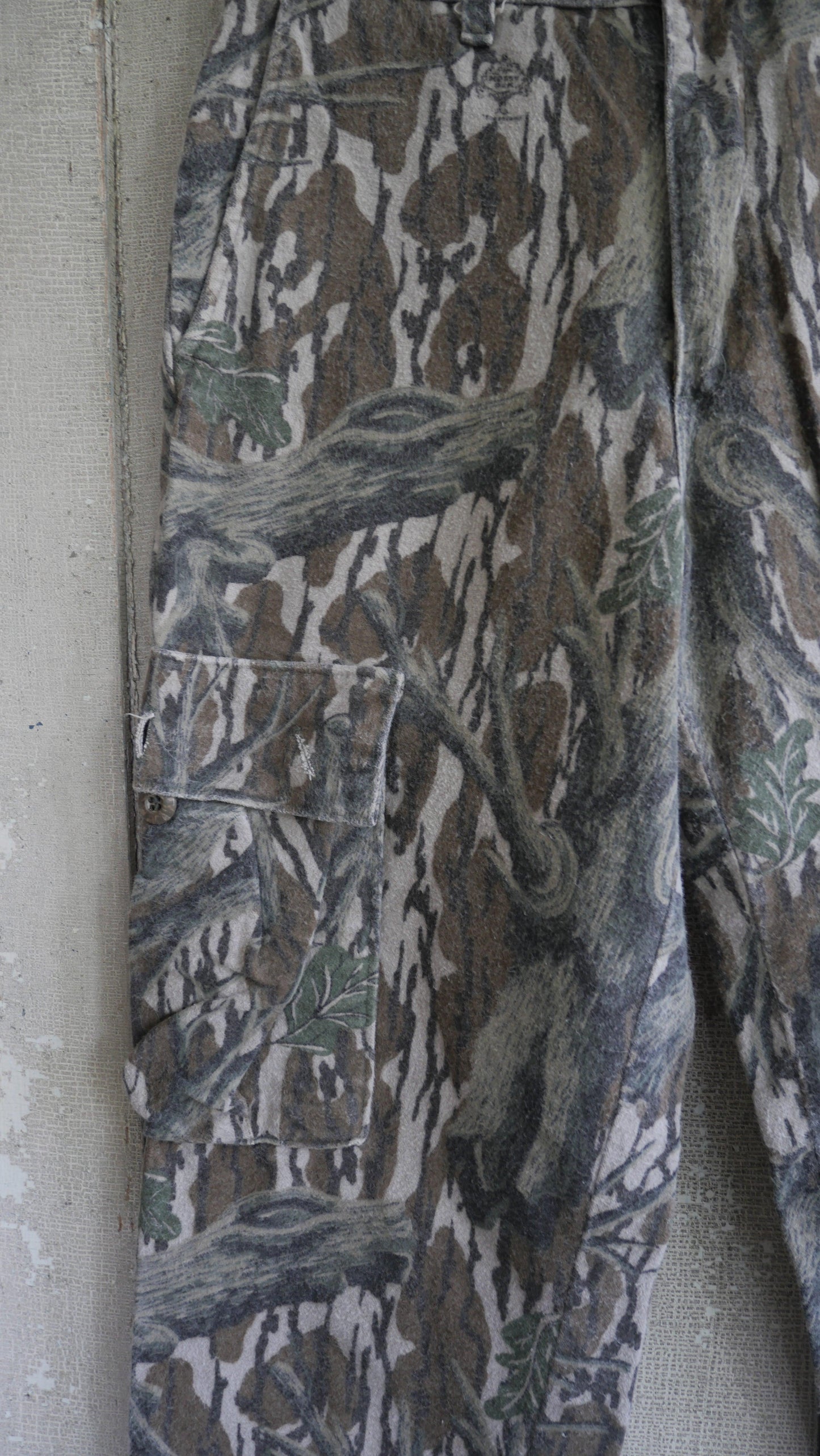 1980s Camo Fleece Pants | 28