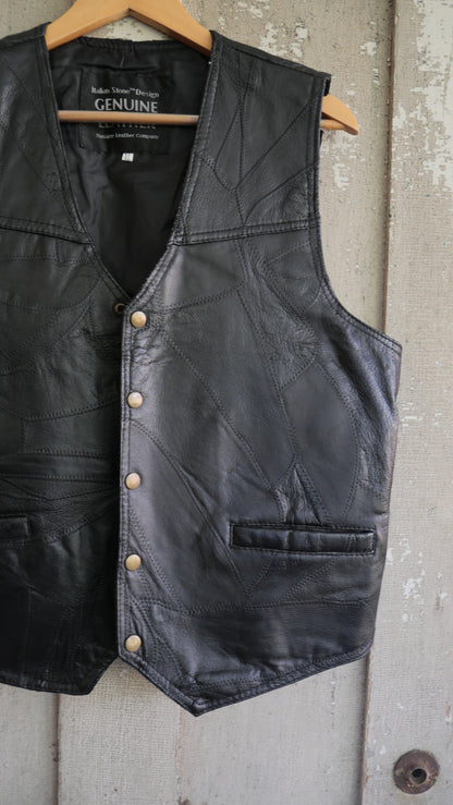 1990s Leather Vest | L