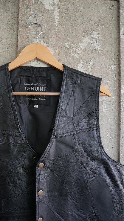1990s Leather Vest | L