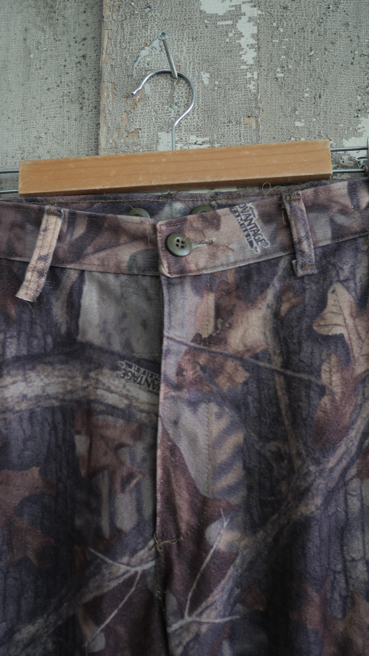 1990s Camo Fleece Pants | 32