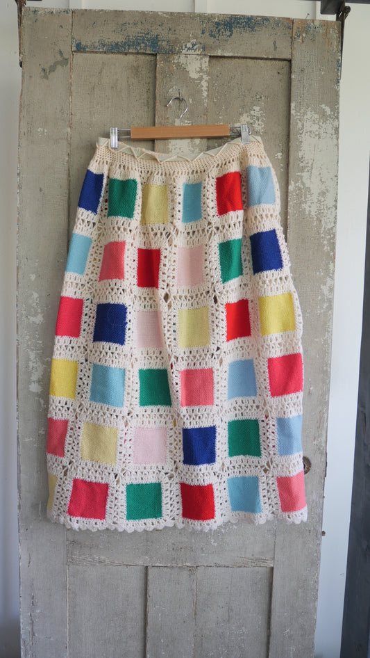 1970s Crocheted Skirt | L