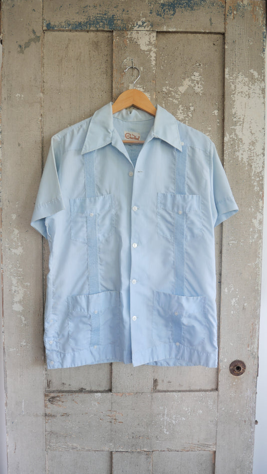 1960s Loop Collar Shirt | L