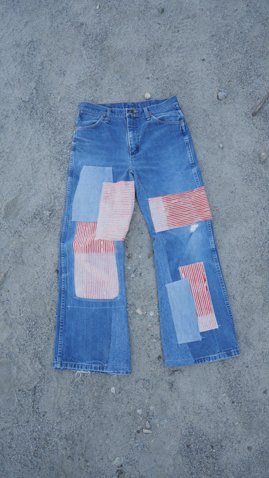 Flag Stripe Boot Cuts