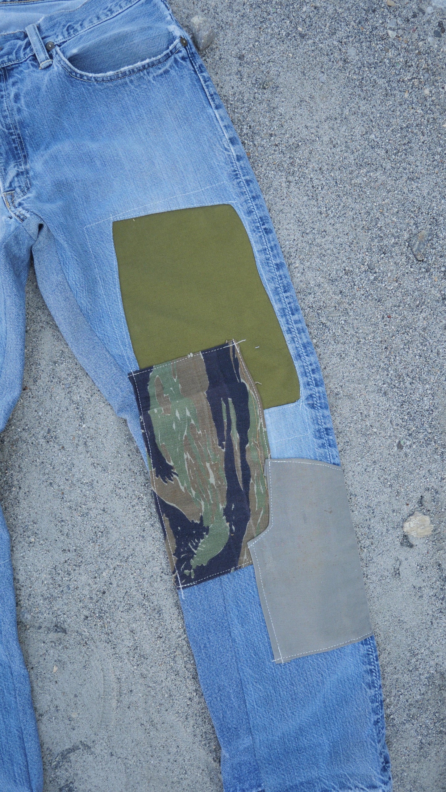 Fighter Patchwork Denim