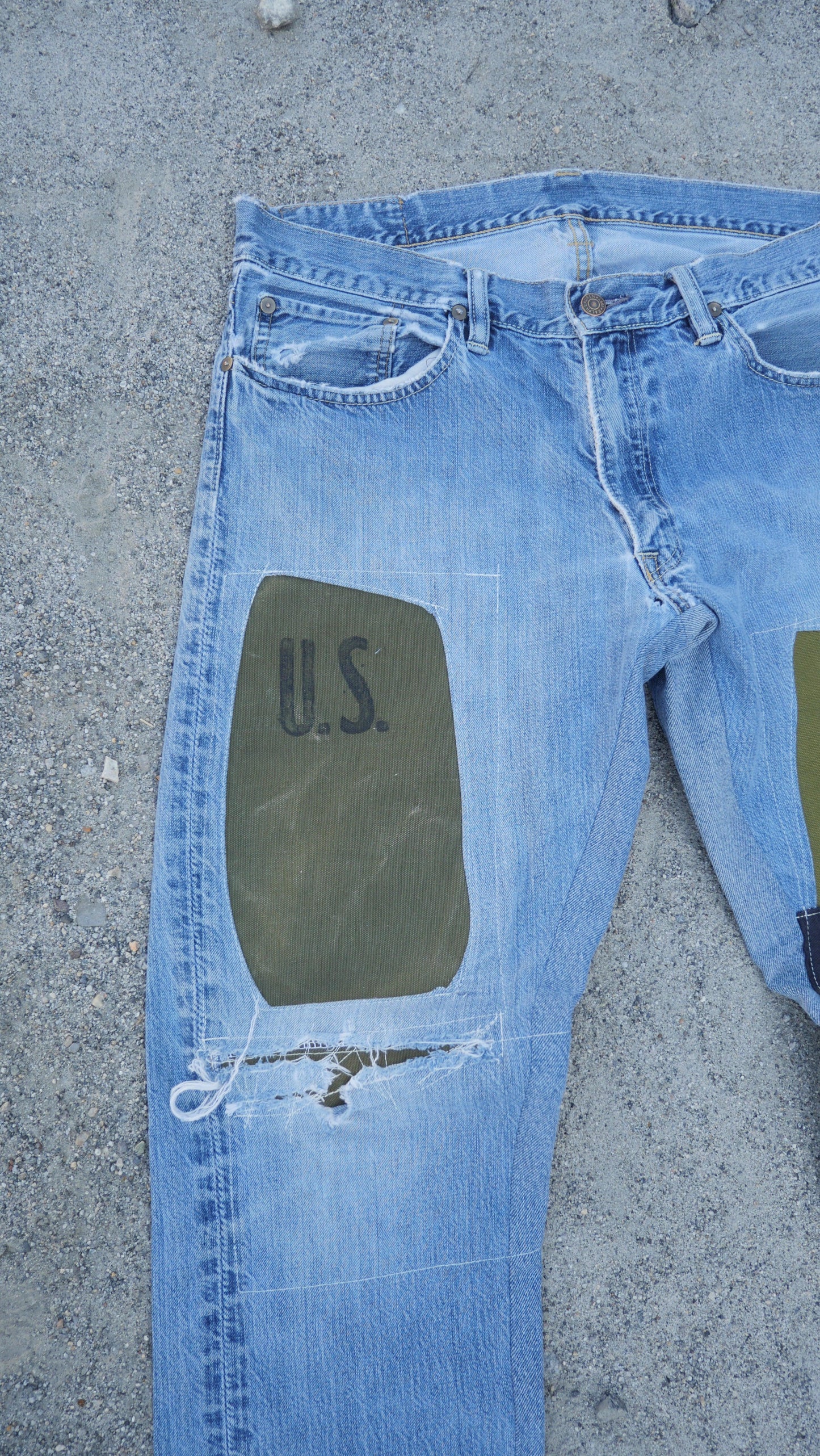 Fighter Patchwork Denim