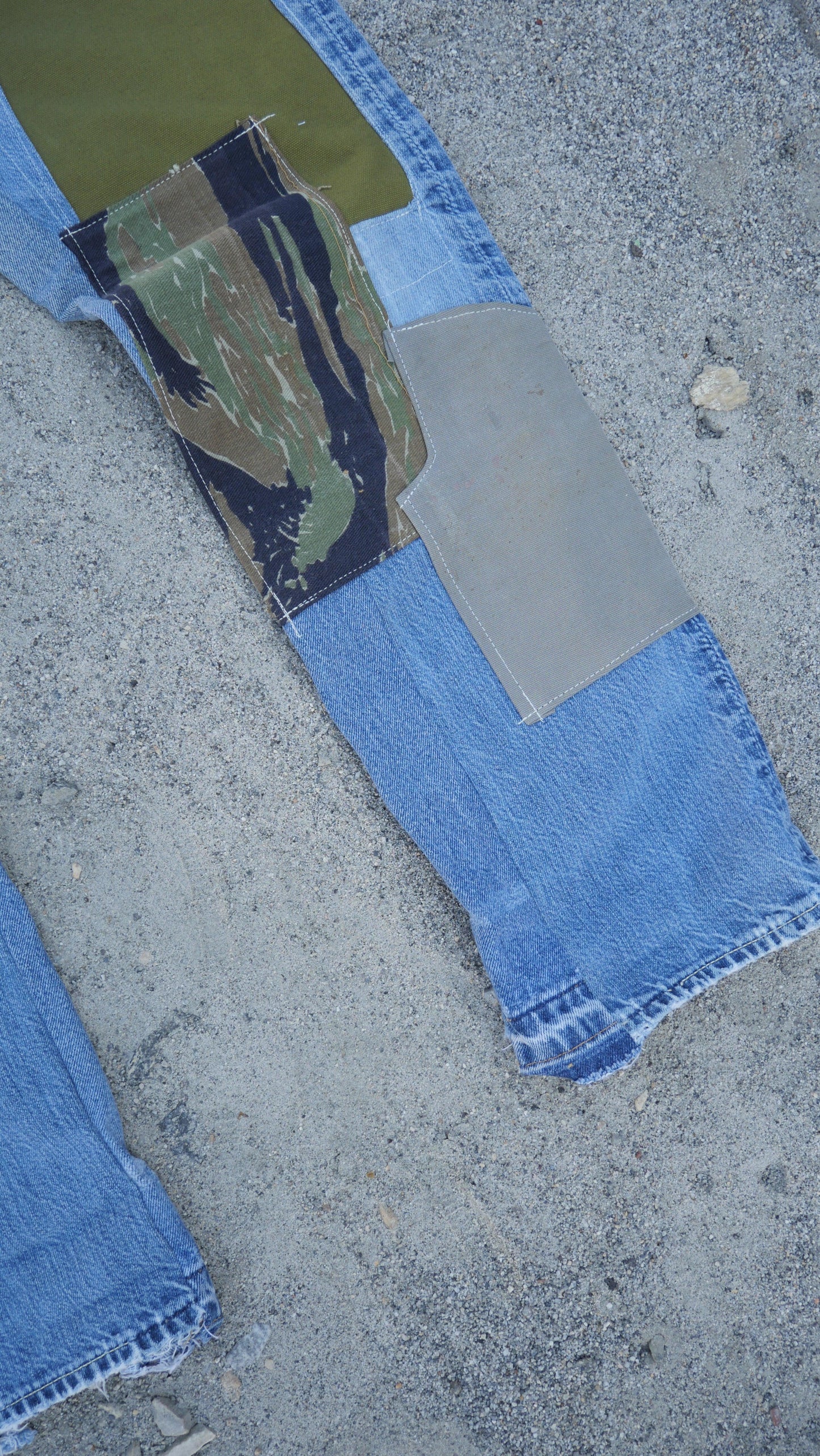 Fighter Patchwork Denim