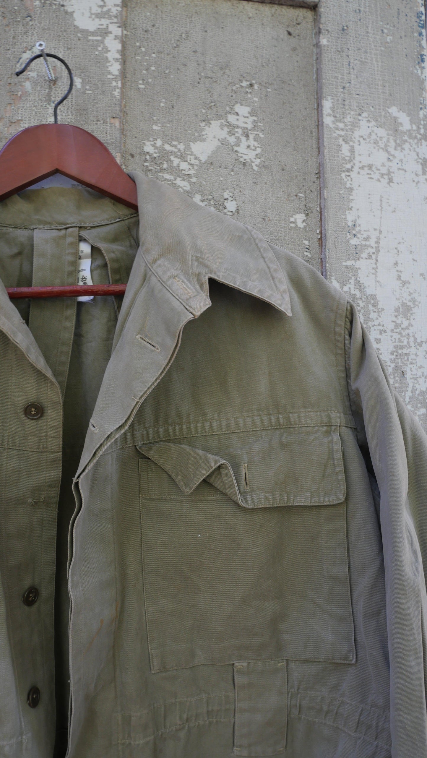 1970s Backpack Military Jacket | L