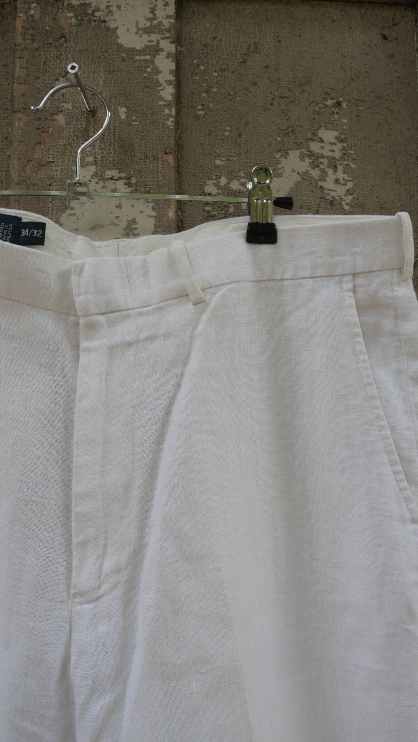 2000s Linen Polo Pants | 34