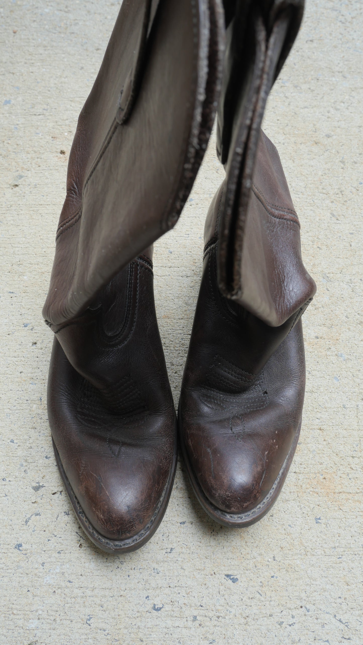 1970s Brown Cowboy Boots | 7