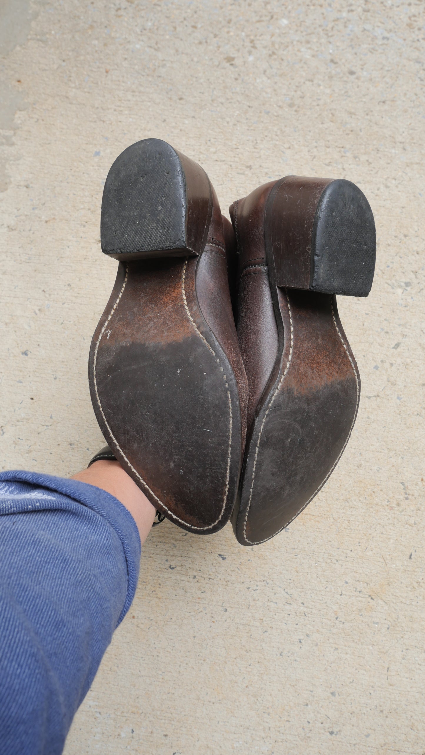 1970s Brown Cowboy Boots | 7