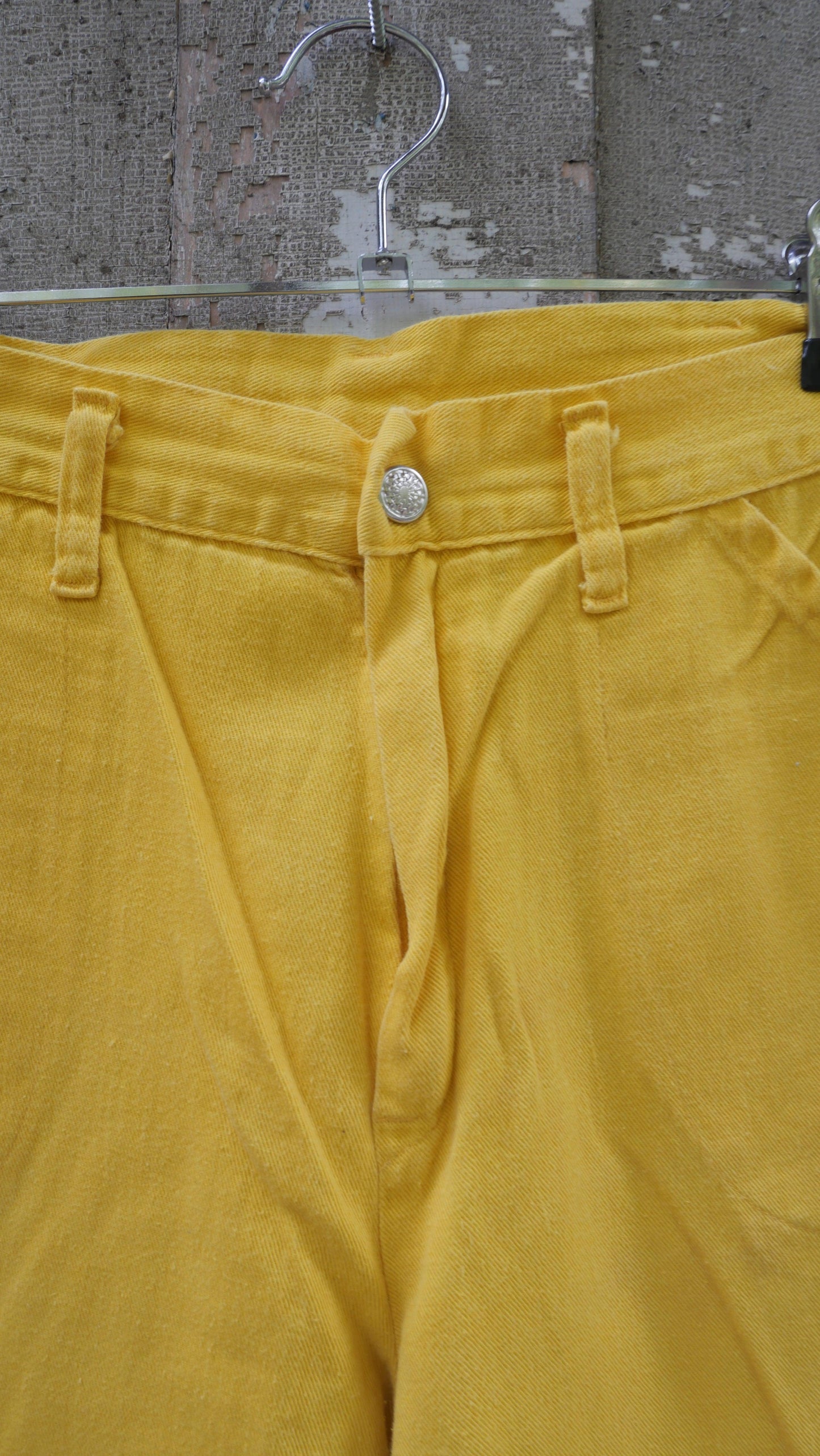 1970s Yellow Bell Bottoms | 30