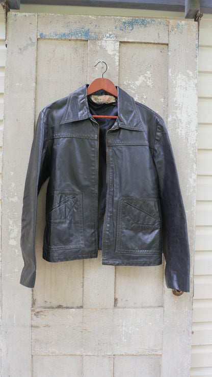 1970s Leather Jacket | M