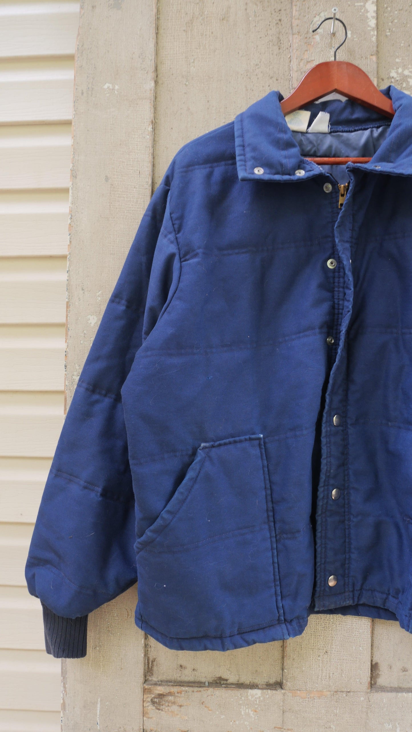 1980s Quilted Work Jacket | XL