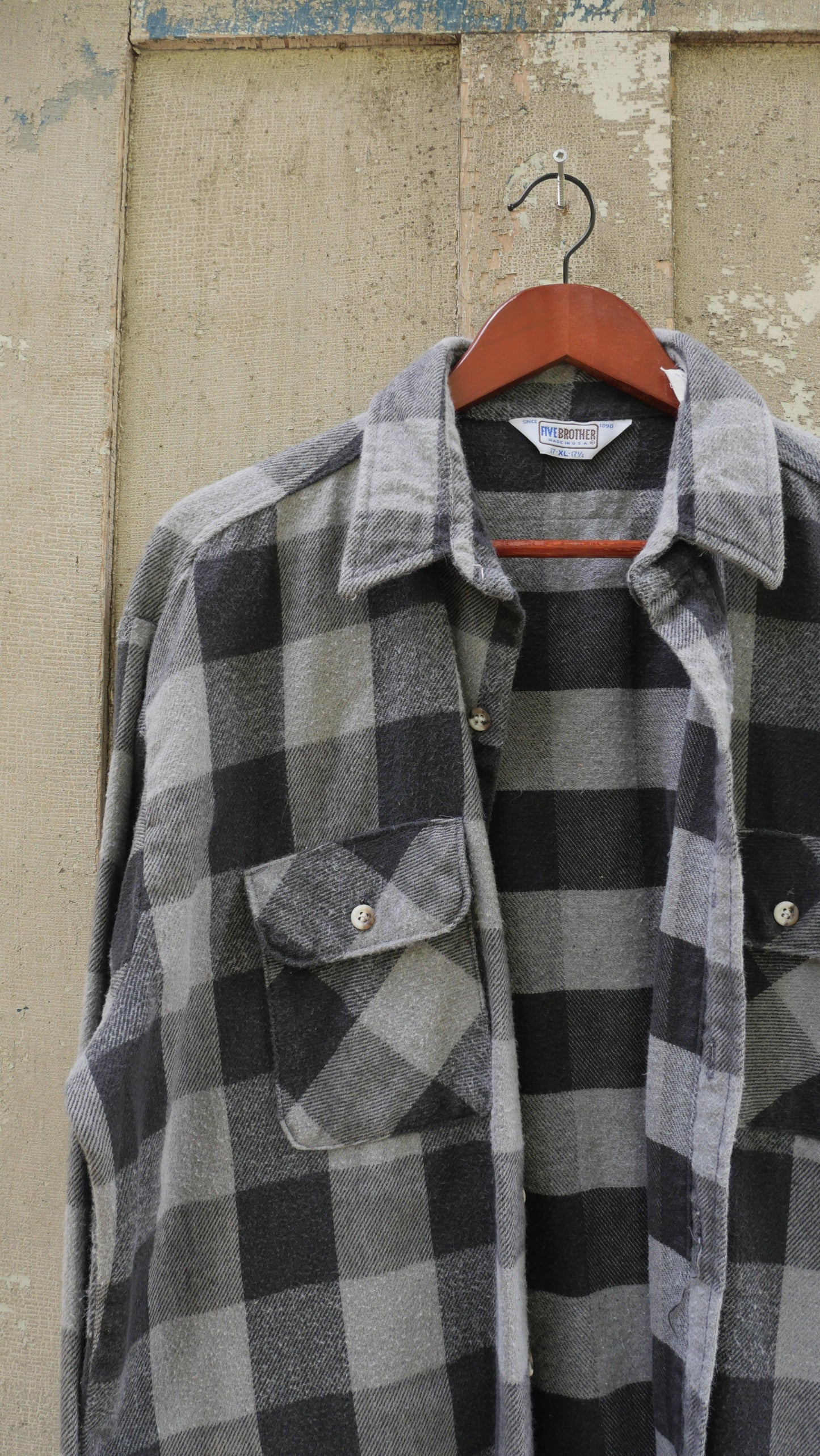 1990s Five Brother Cotton Flannel | L