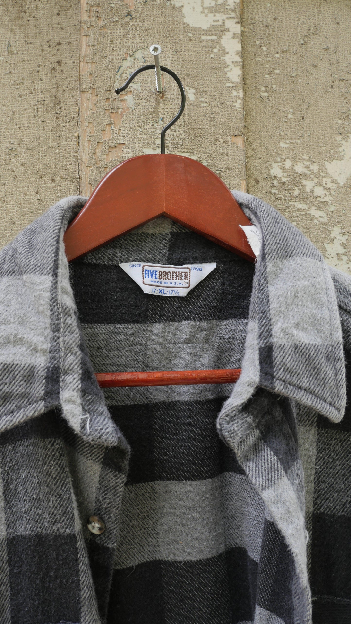 1990s Five Brother Cotton Flannel | L
