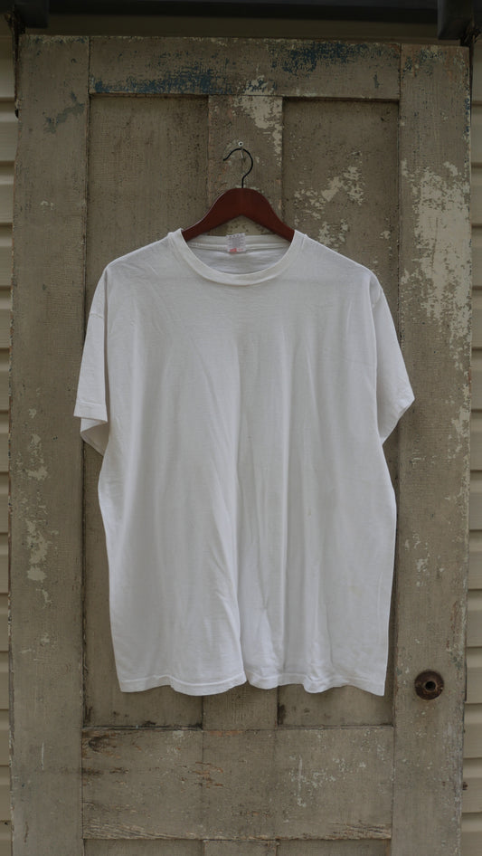 1990s Hanes White Tee | L