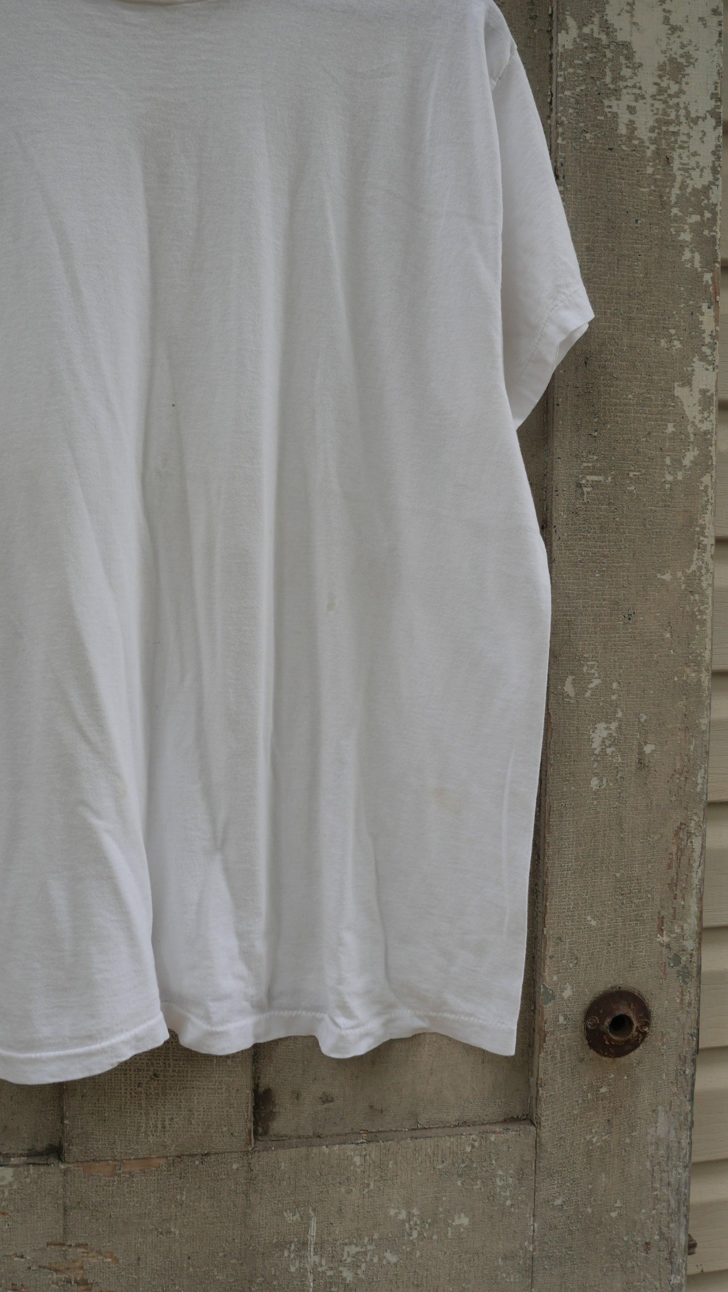 1990s Hanes White Tee | L