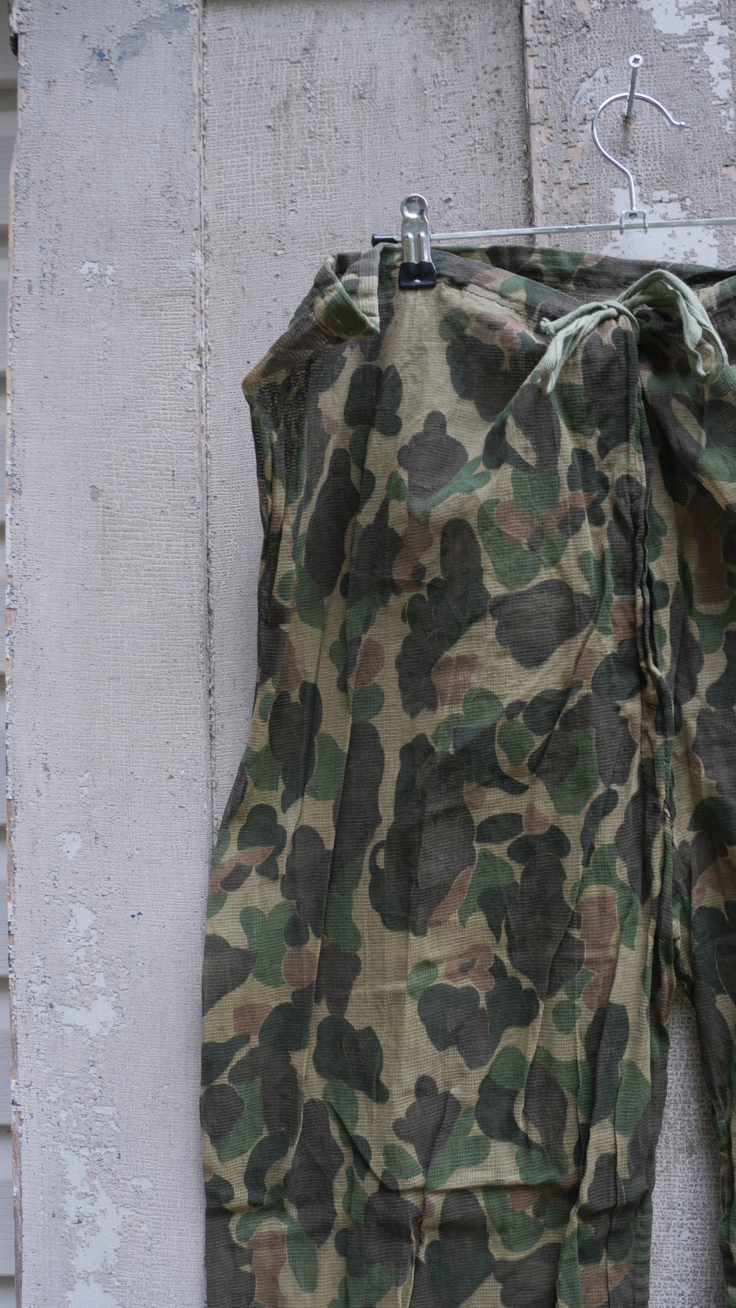 1980s Mesh Camo Shell Pants | 34
