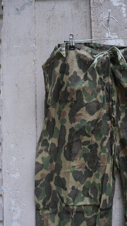 1980s Mesh Camo Shell Pants | 34