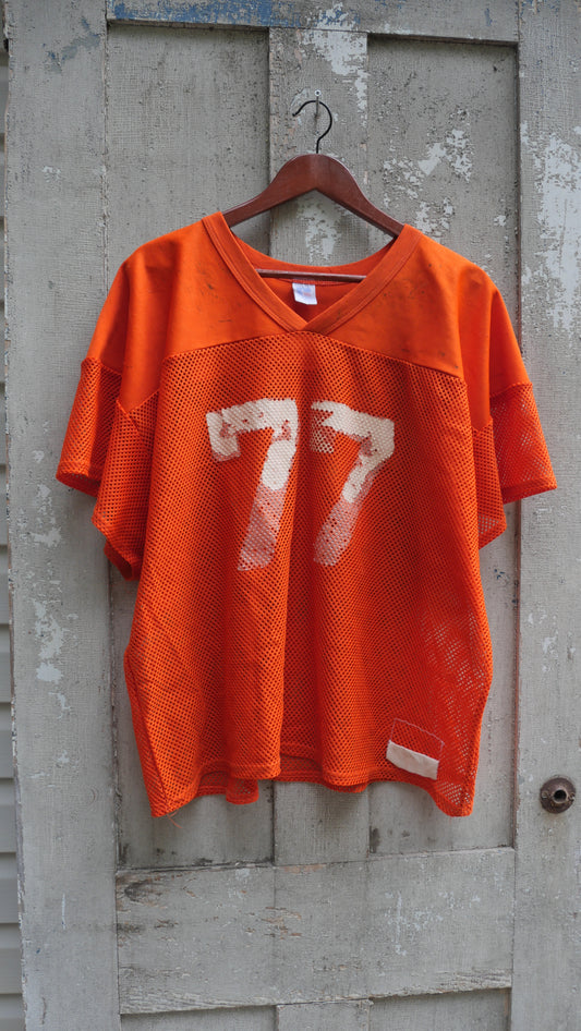 1980s Orange Mesh Jersey | L