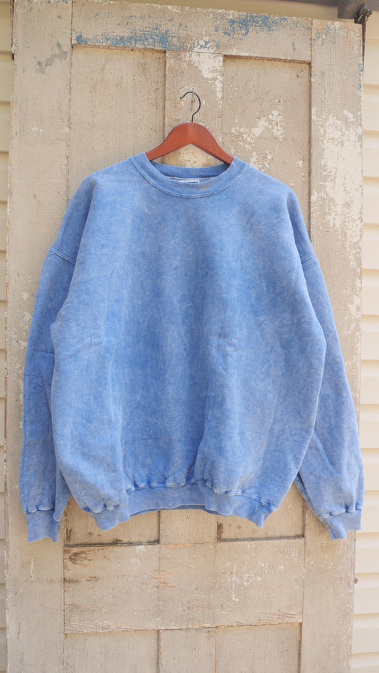 1990s Stone Washed Boxy Crewneck | L