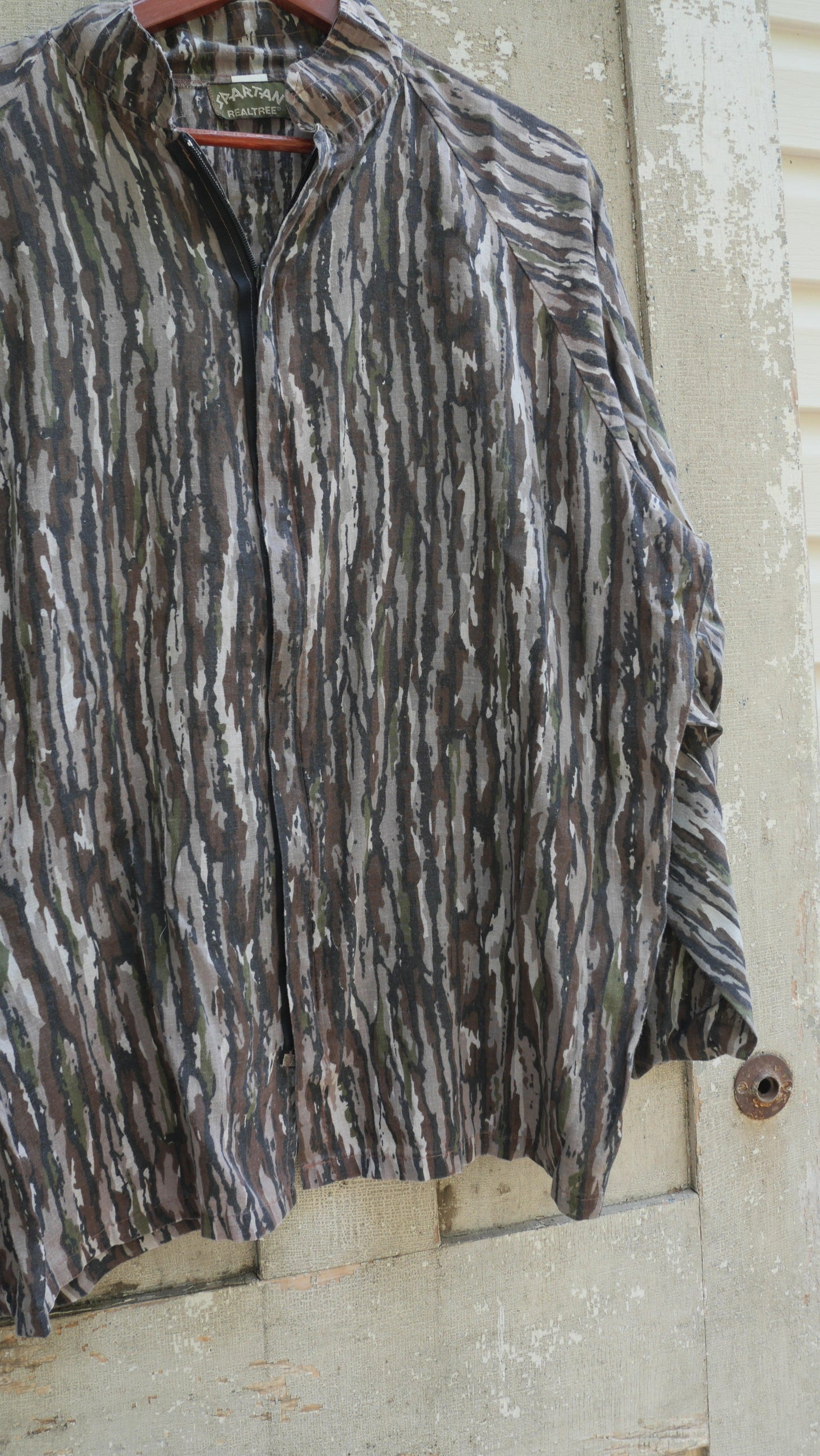 1980s Camo Zip Shirt | L