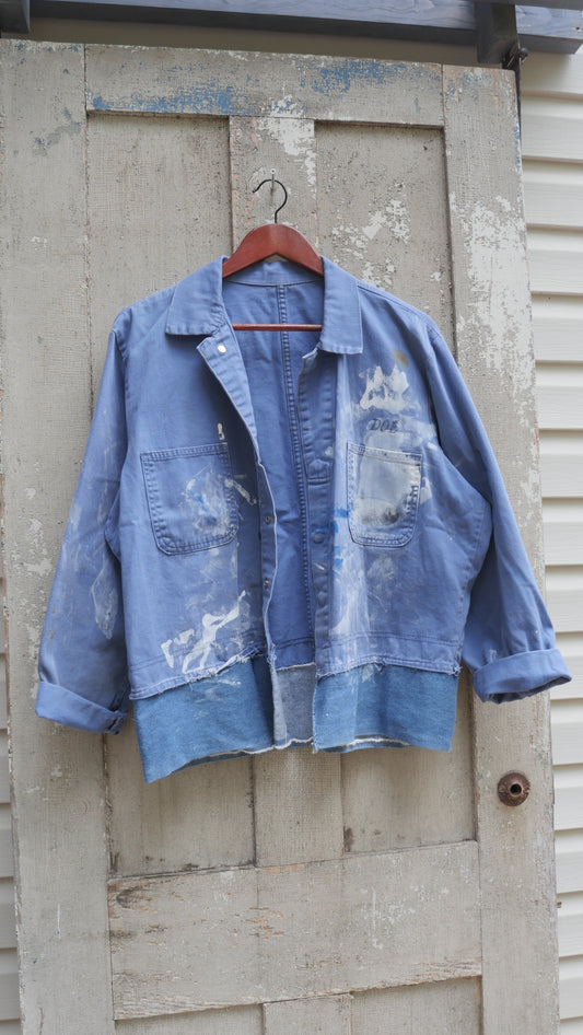 1980s Painted Chore Jacket | L