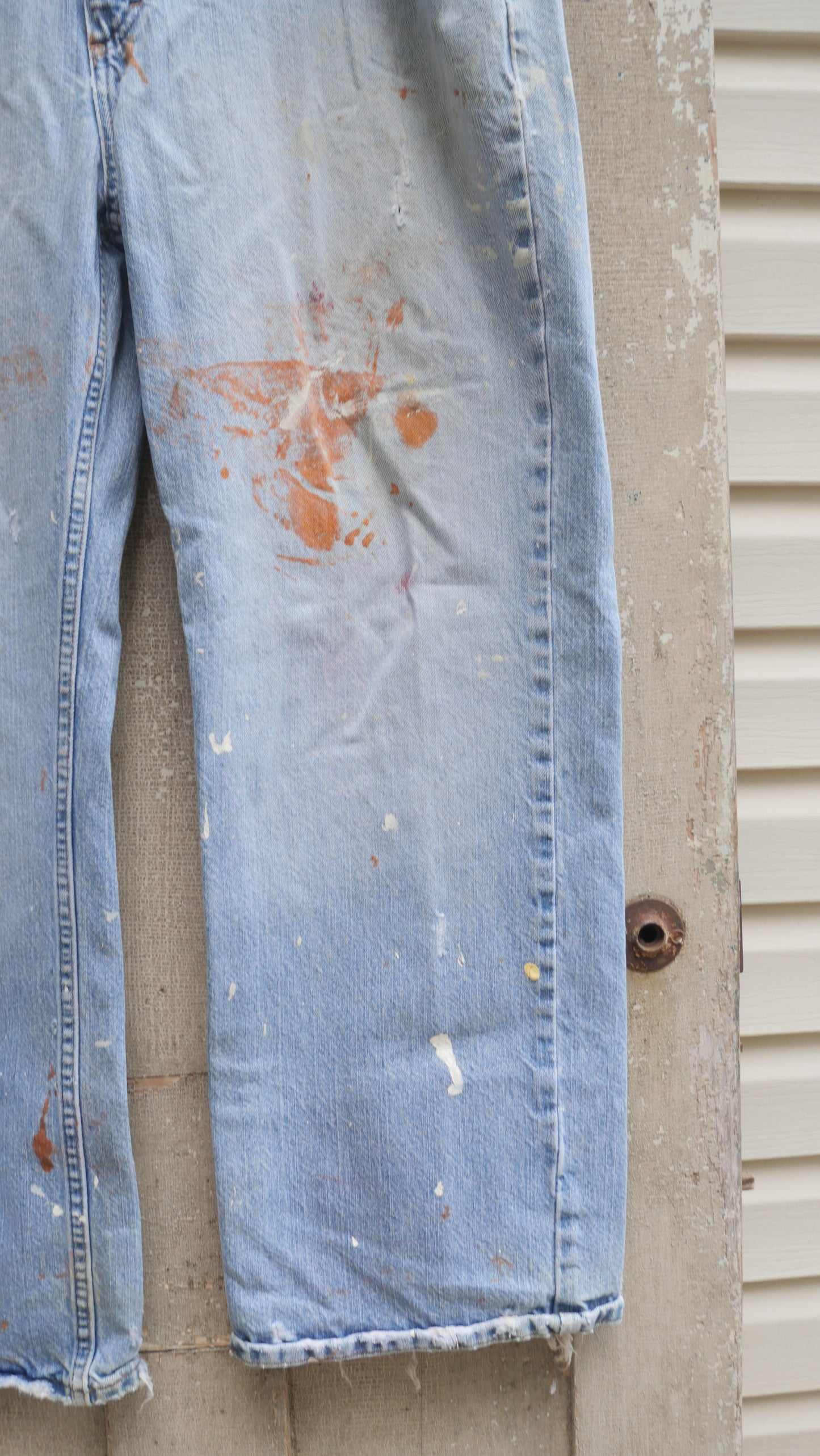 2000s Baggy Distressed Denim | 36