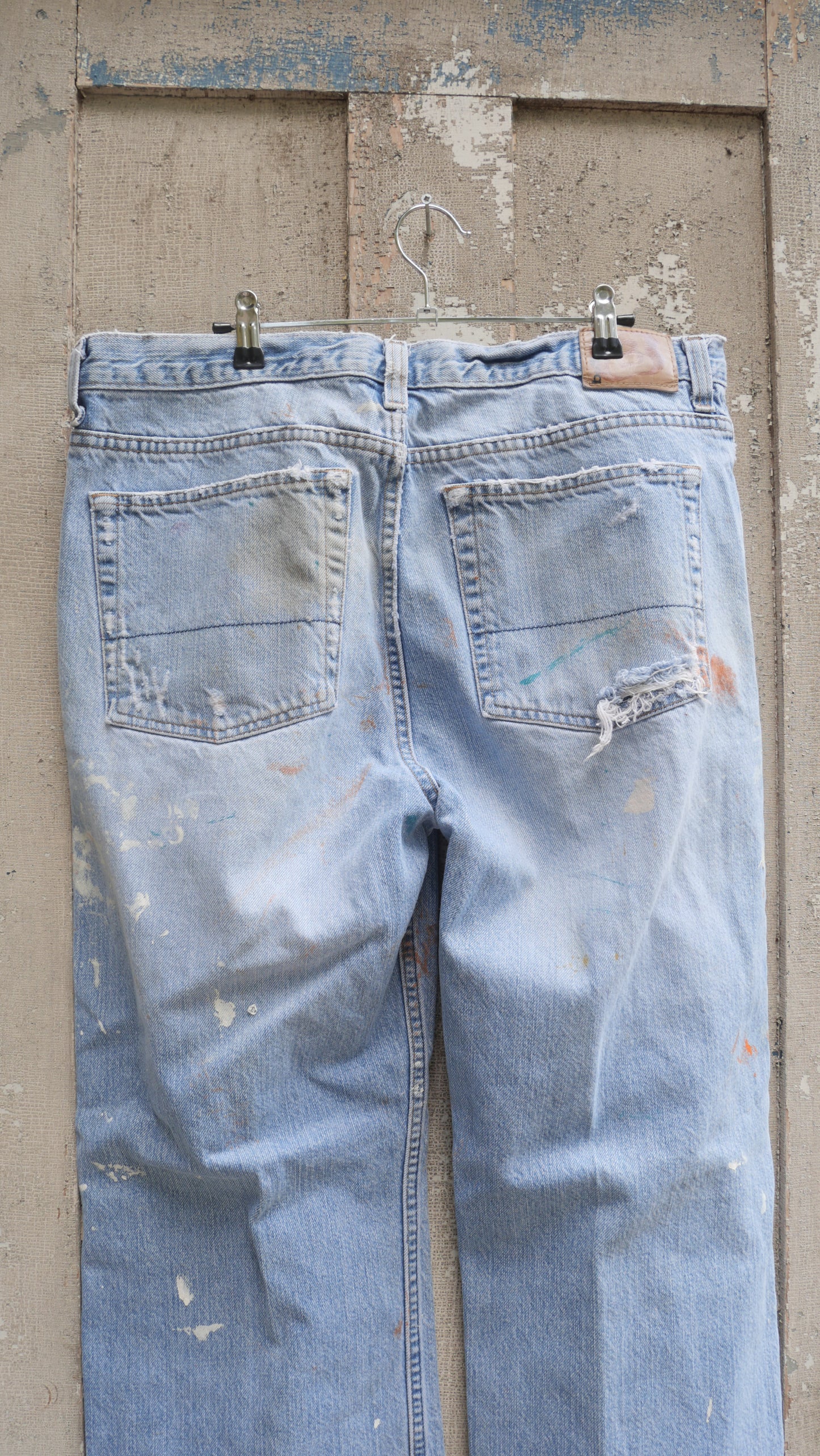 2000s Baggy Distressed Denim | 36