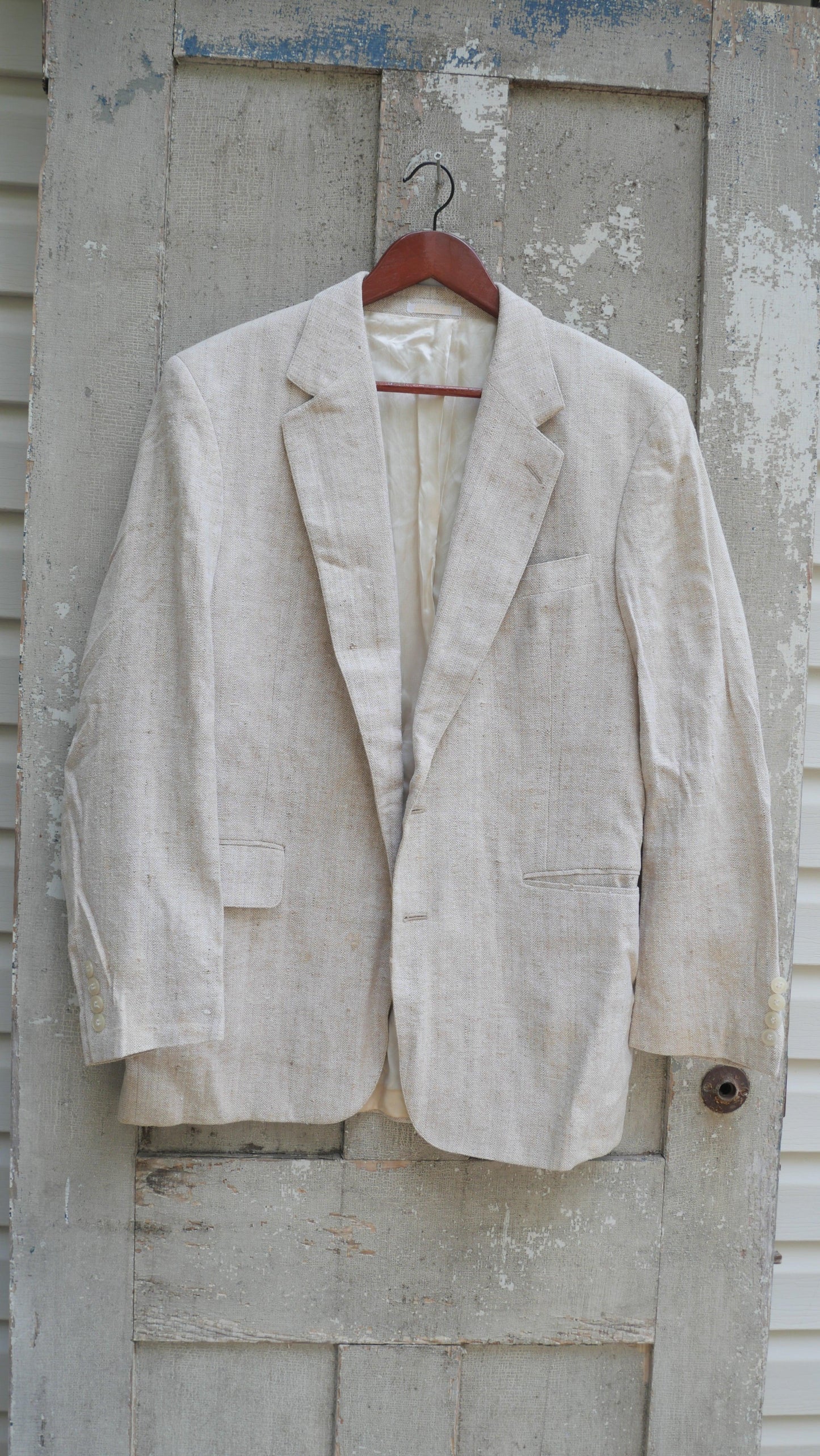 1990s Linen Blazer | L