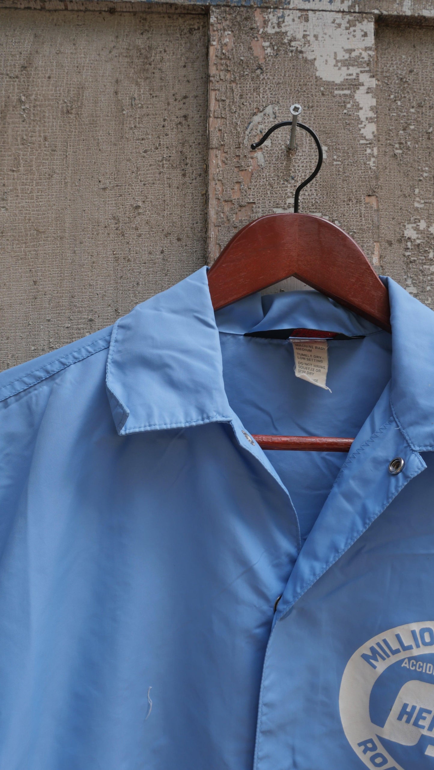 1960s Nylon Snap Shirt | L