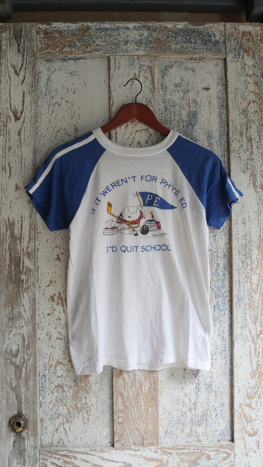 1970s Raglan Baby Tee | M