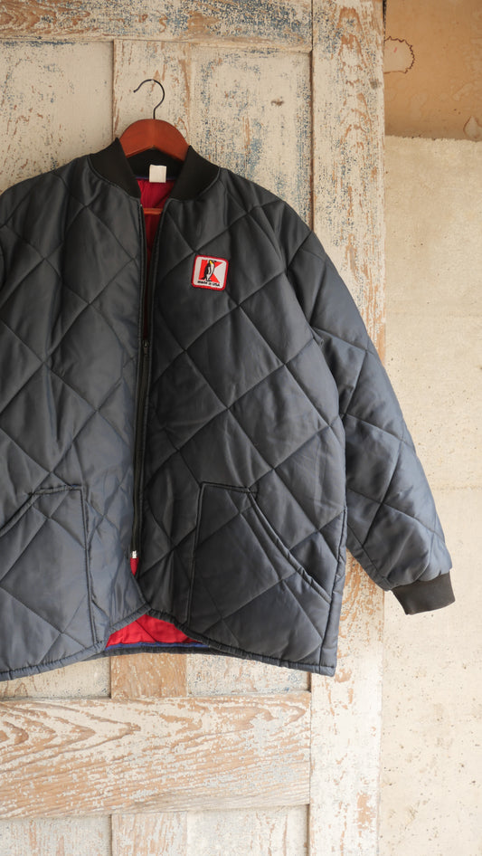 1990s Penguin Quilted Jacket | XL