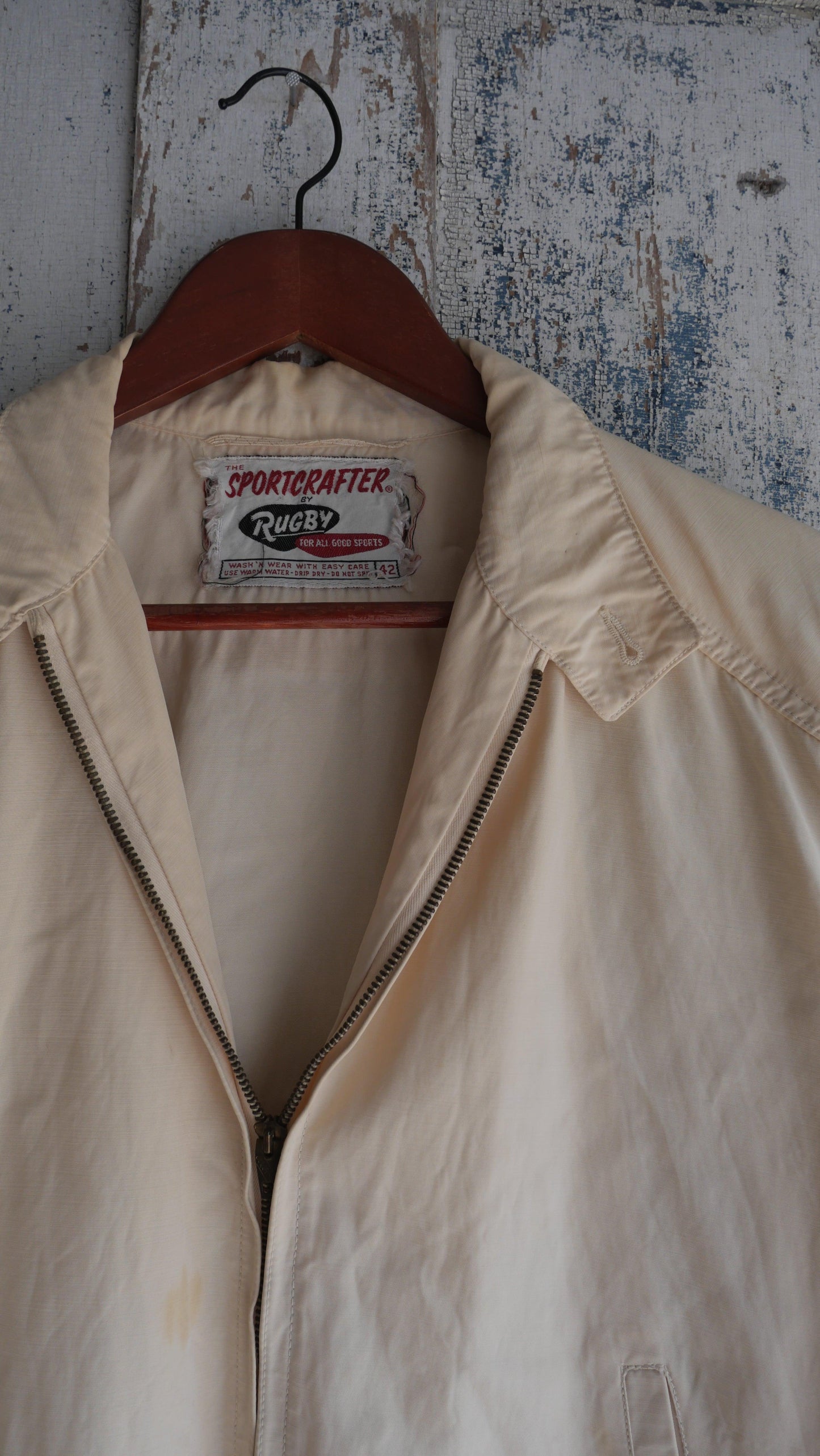 1950s Rayon Camp Jacket | M