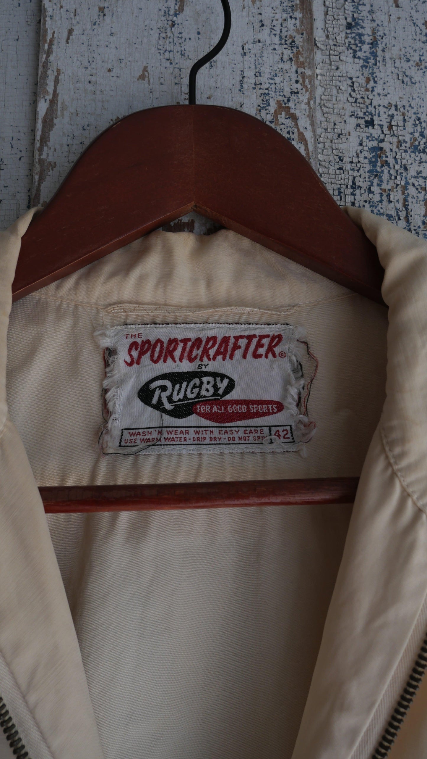1950s Rayon Camp Jacket | M