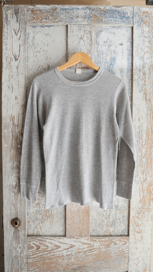 1970s Gray Thermal Shirt | M