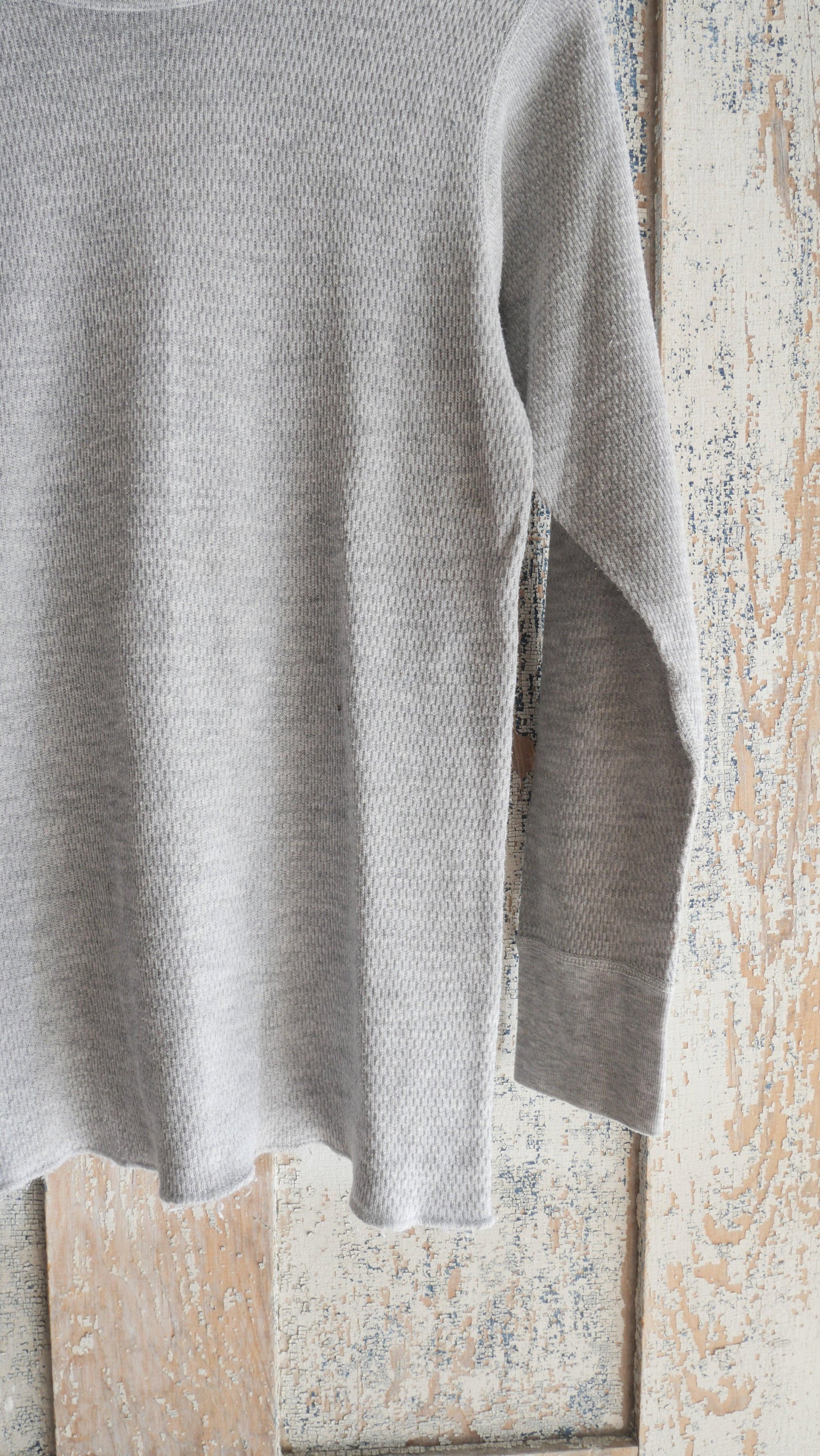 1970s Gray Thermal Shirt | M