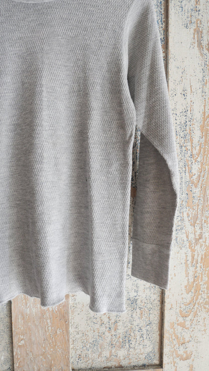 1970s Gray Thermal Shirt | M