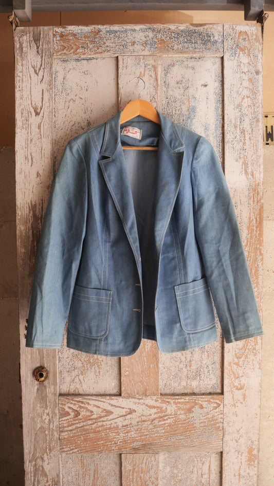 1970s Denim Blazer | M