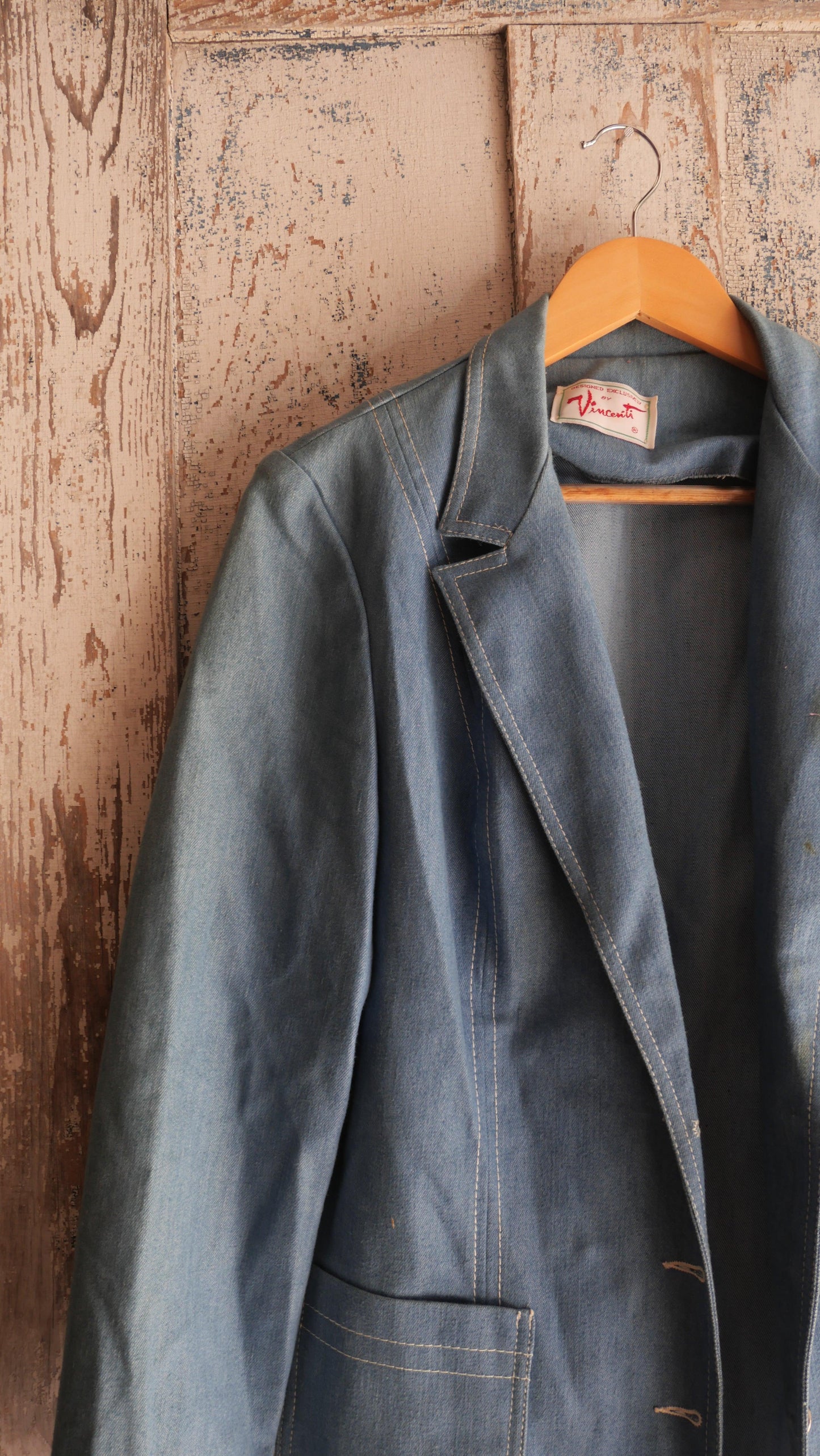 1970s Denim Blazer | M