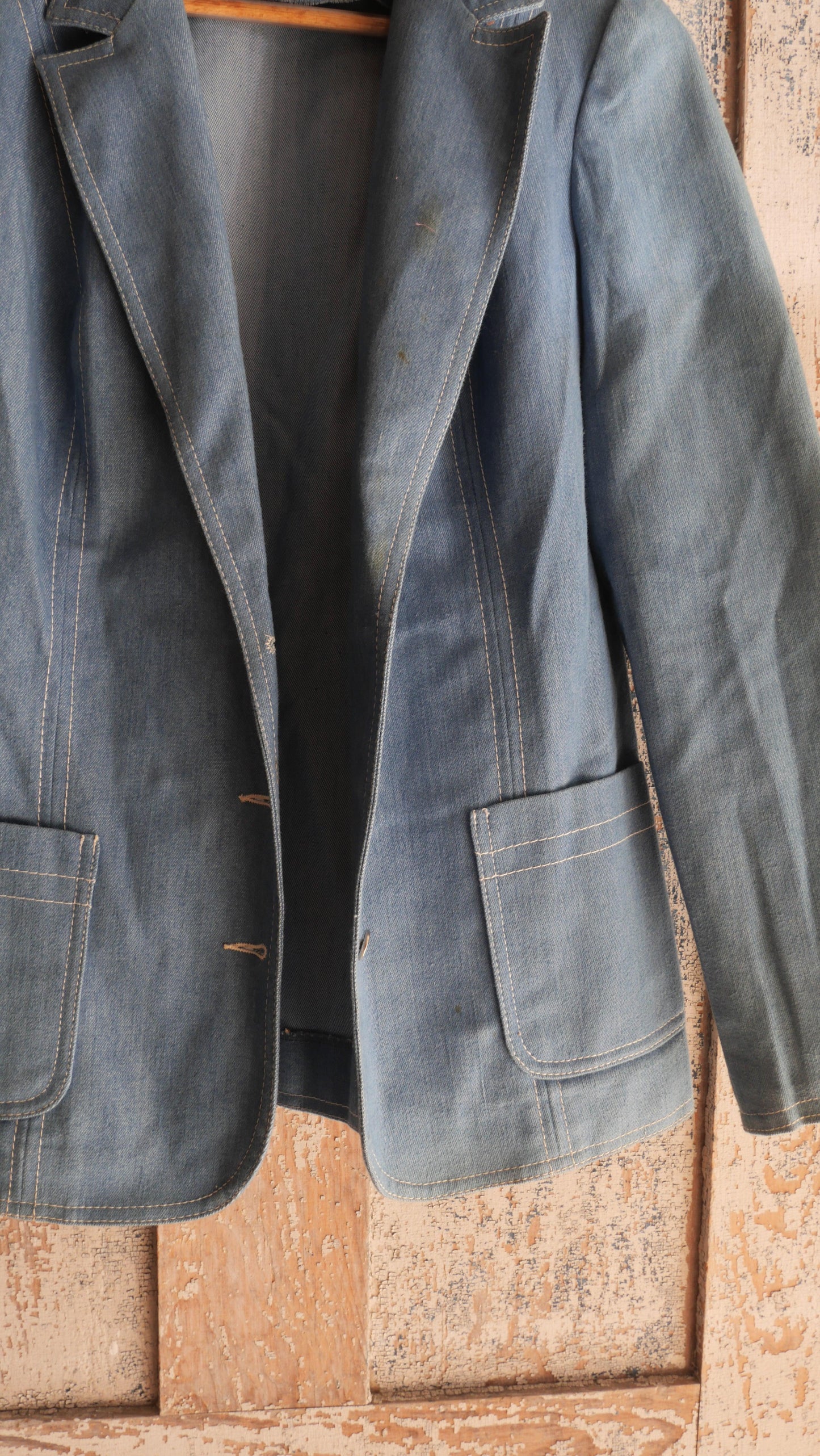 1970s Denim Blazer | M
