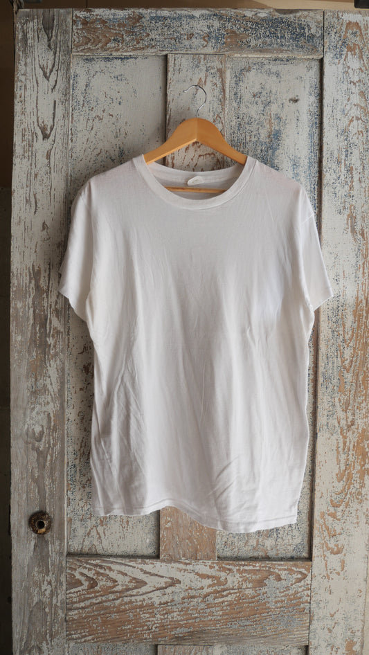 1970s White Tee | L