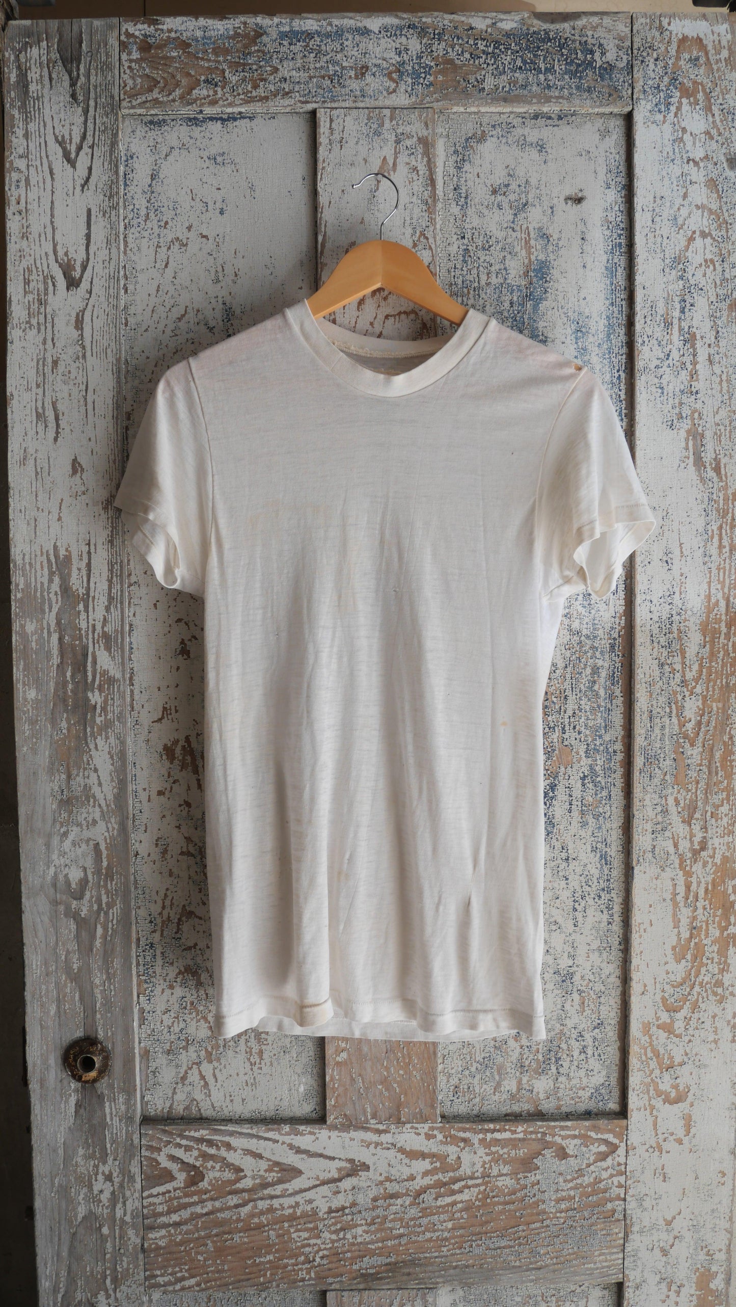 1970s Mini White Tee | M