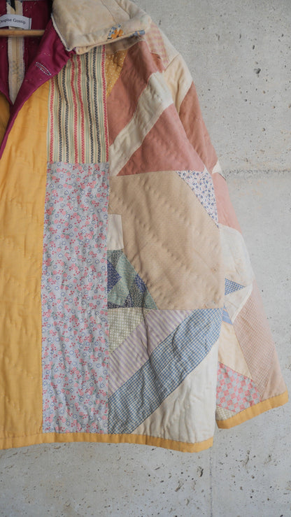 1960s Traditional Quilt Chore Jacket | M