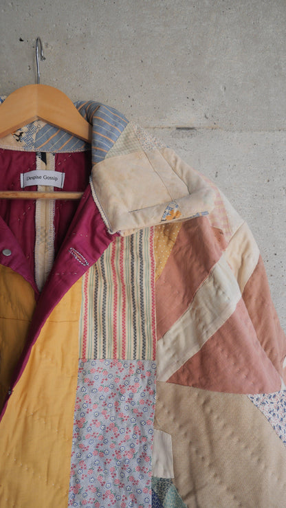 1960s Traditional Quilt Chore Jacket | M