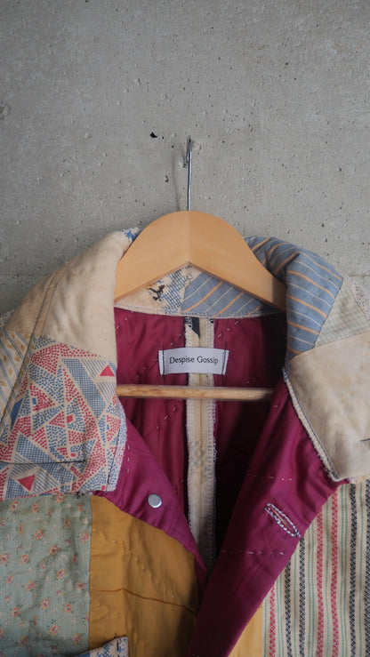 1960s Traditional Quilt Chore Jacket | M