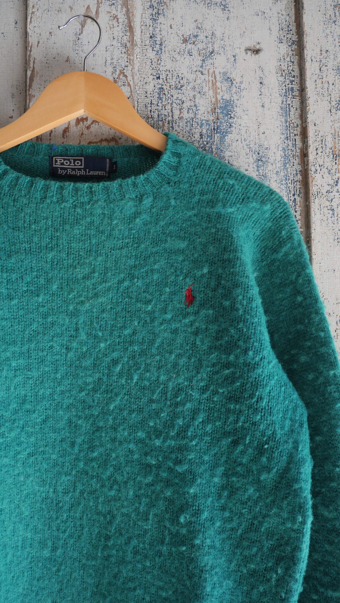 1990s Teal Polo Knit | M