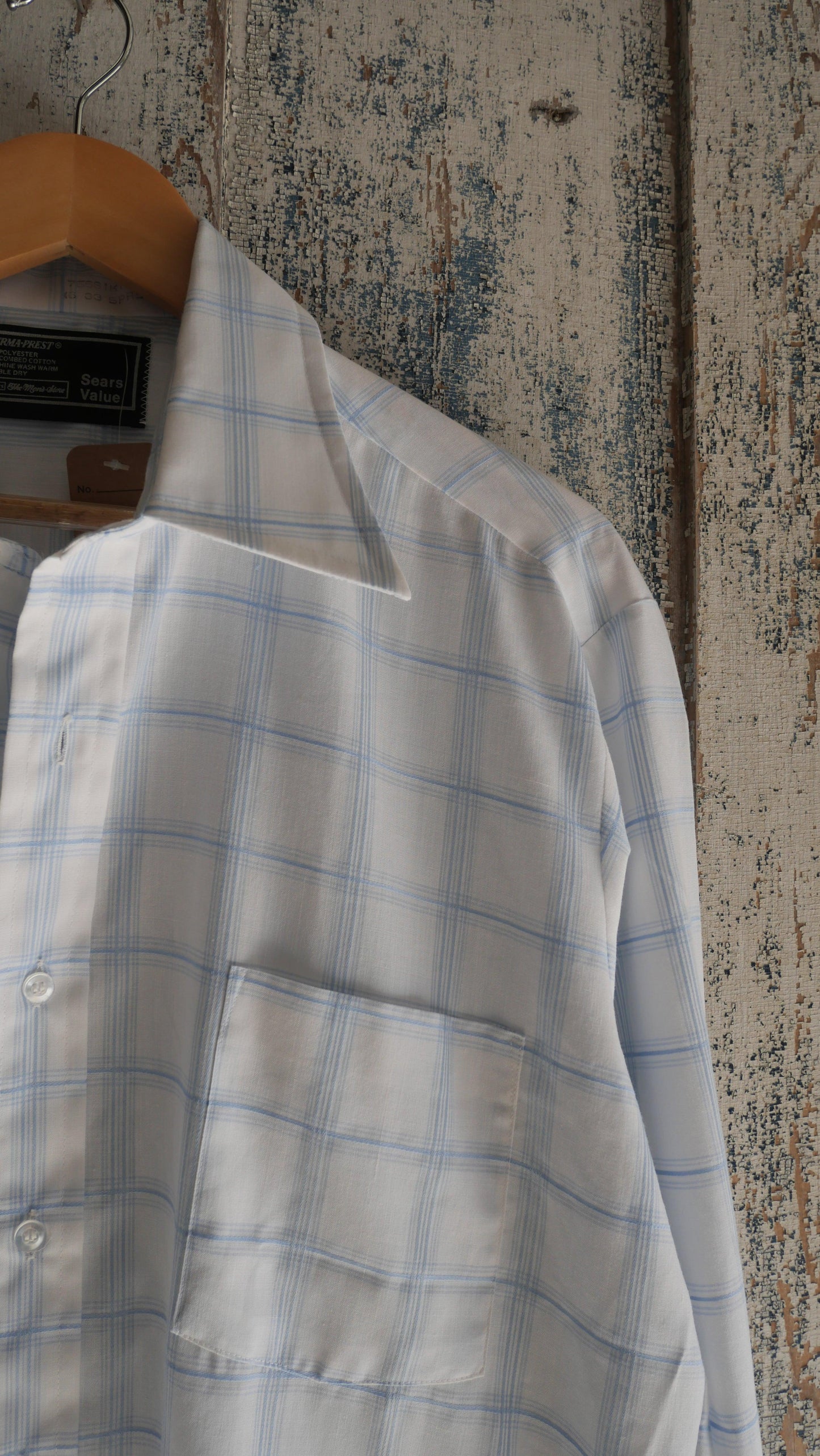 1970s Plaid Shirt | L