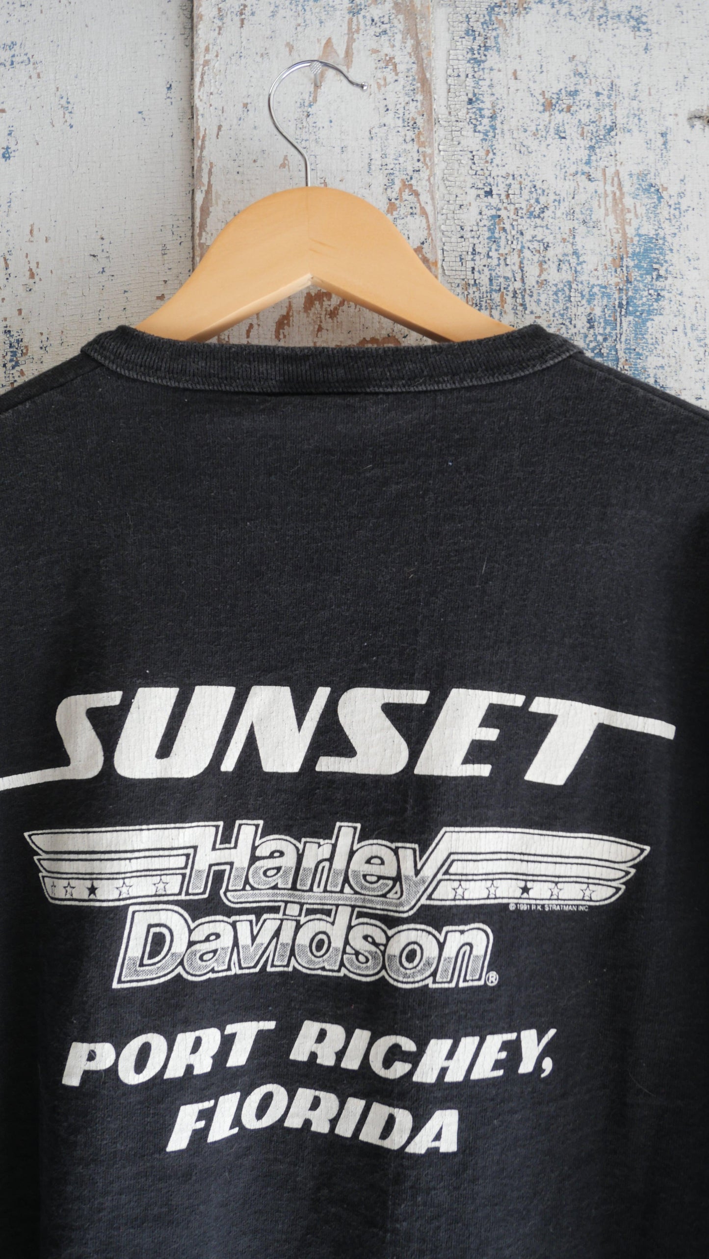 1990s Harley Henley Shirt | L