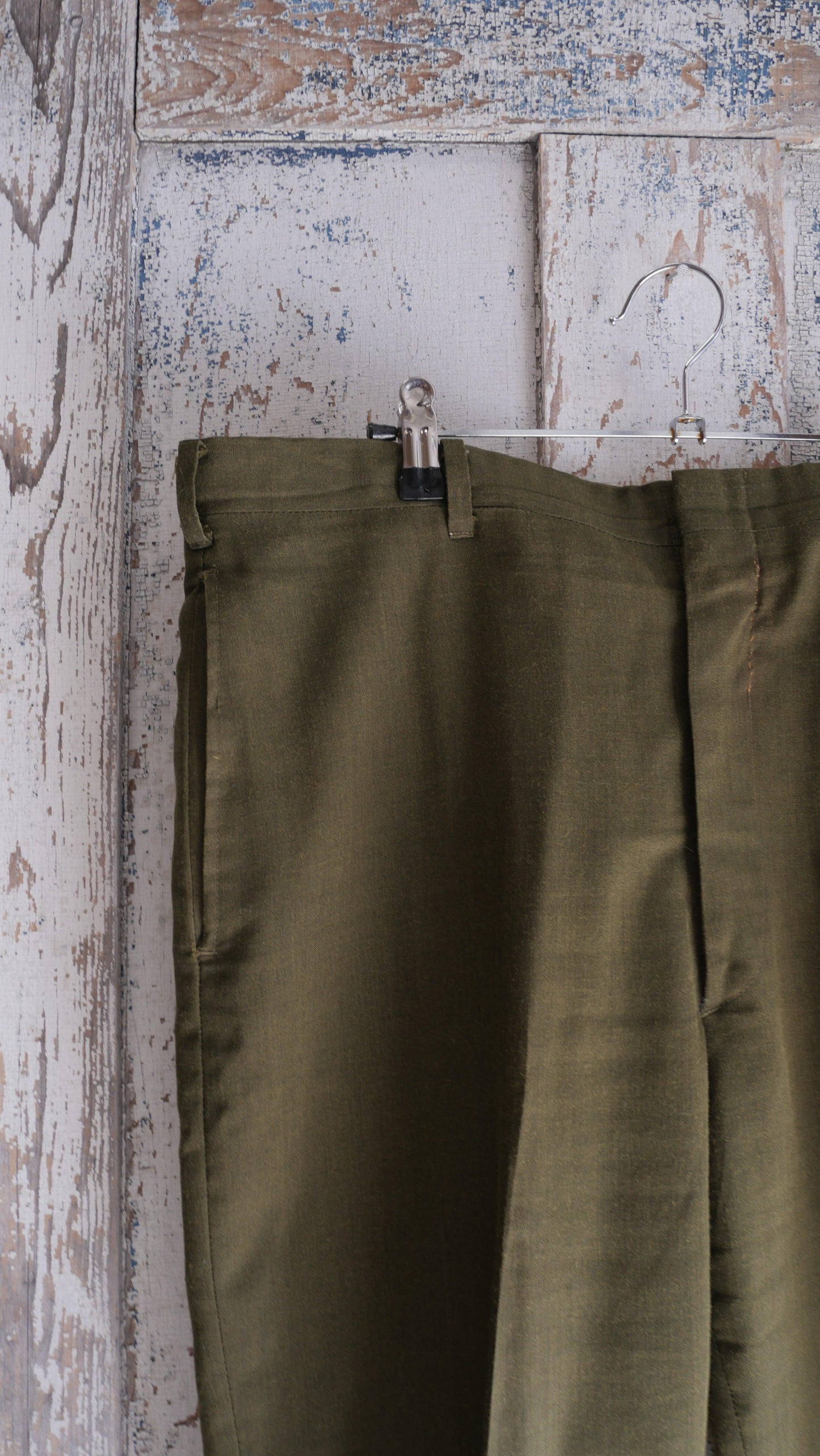 1970s Olive Slacks | 34